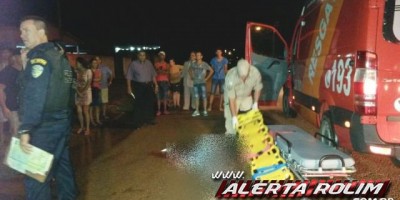 Rolim de Moura – Idoso morre, após ter sofrido grave acidente de trânsito no Bairro Centenário