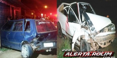 Rolim de Moura – Condutor embriagado destói parcialmente dois veículos, após colidir fortemente em carro estacionado