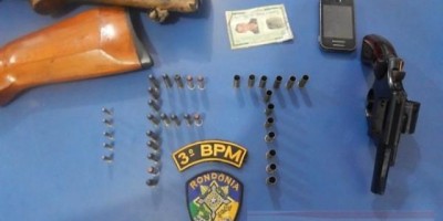 Vilhena – Força Tática prende suspeito com armas e munições no centro da cidade