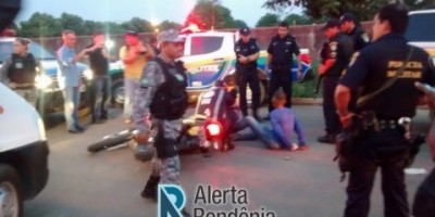 Ariquemes - Polícia Militar em ação rápida prende elemento que praticou assalto em estabelecimento comercial.