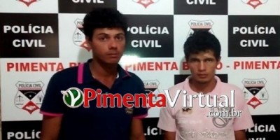 Pimenta Bueno - Dupla suspeita de praticar homicídio em Primavera é presa pela Polícia Civil de Pimenta Bueno