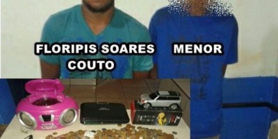 Rolim de Moura – Dupla é detida em flagrante pela PM após furtarem uma residência