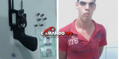 Ji-Paraná - Jovem é preso armado em pátio de posto