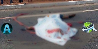 Motociclista é esmagado por caminhão na BR-364; Motorista fugiu sem prestar socorro