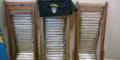 Guajará-Mirim -  Cadeiras recheadas são apreendidas pelo 6º BPM FRON