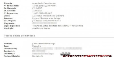 Rolim de Moura – Homem com Mandado de Prisão em aberto é preso pela PM 