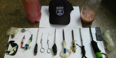 Rolim de Moura -  Durante revista minunciosa, Agentes Penitenciários encontram droga, chuchos e bebidas em celas da Penitenciária Regional