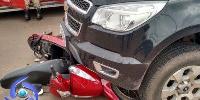 Cacoal - Mãe e filha sofrem grave acidente de trânsito