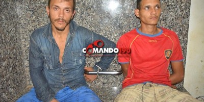 Polícia Militar age rápido e prende dois assaltantes logo após roubo; Uma arma de fogo foi apreendida