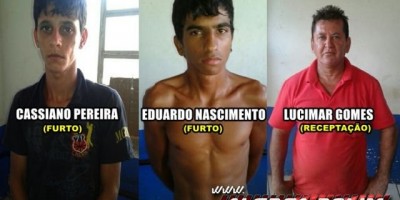 Rolim de Moura – 04 suspeitos envolvidos em furtos e receptação são presos pela PM; objetos foram recuperados