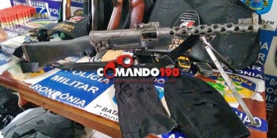 Policiais Militares trocam tiros com supostos pistoleiros e apreendem forte armamento na Fazenda Tucumã, em Cujubim