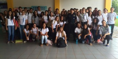 Pimenta Bueno -  PM realiza palestra sobre políticas de segurança pública para jovens 