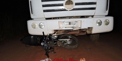 Alta Floresta -  Jovem motociclista morre após colidir com caminhão na zona rural