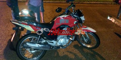Alta Floresta - Mototaxista fica ferido após chocar se na traseira de caminhão estacionado no bairro redondo