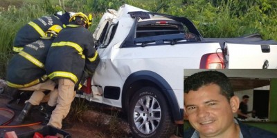 Rolim de Moura -  Gerente comercial perde a vida em grave acidente na RO-010