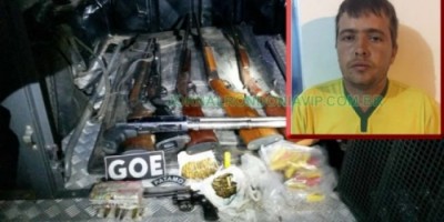 PM prende suspeito que escondia armamento de cangaceiros que invade fazendas no Vale do Jamari
