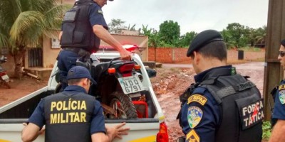 Rolim de Moura -  Moto furtada na ultima terça-feira é recuperada pela Polícia Militar 