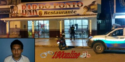 Alta Floresta -  Velho conhecido no meio policial é preso em flagrante pela PM, após cometer furto no interior de estabelecimento comercial