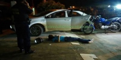 Ariquemes - Policial da Força Nacional evita roubo e deixa um bandido baleado