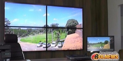 Videomonitoramento começa a funcionar em caráter experimental no 4º BPM em Cacoal