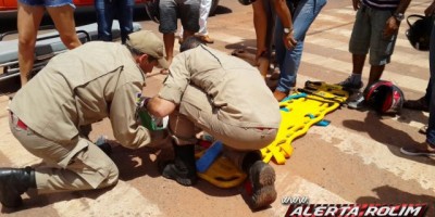 Rolim de Moura - Grave acidente de trânsito é registrado no Centro da cidade 