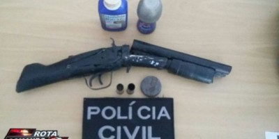 Preso homem que atirou contra desafeto na zona rural de Seringueiras