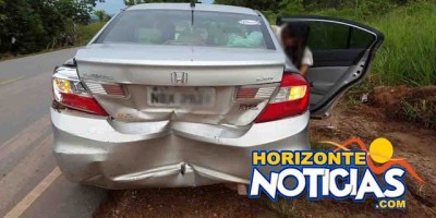 Migrantinópolis- Três Veículos se envolvem em Acidente de trânsito na RO-10