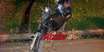Alta Floresta -  Jovem morre após bater motocicleta em árvore