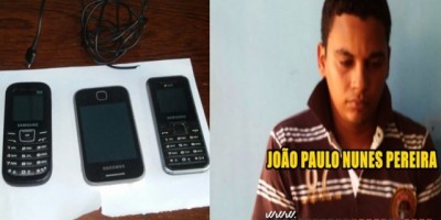Rolim de Moura -  Após ser ouvido em audiência, apenado tenta entrar no  presídio com 03 aparelhos celulares 