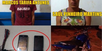 Rolim de Moura – Após dois roubos à pessoa, 02 suspeitos são presos em flagrante pela PM