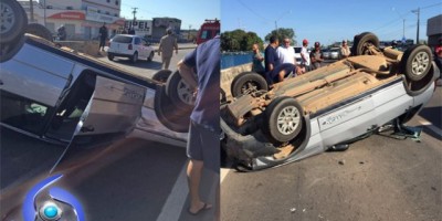 Ji-Paraná – Veículo capota ao ser fechado por carreta