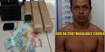 Rolim de Moura – Homem suspeito de tráfico é preso pelo SEVIC da Polícia Civil com mais de 2kg de drogas