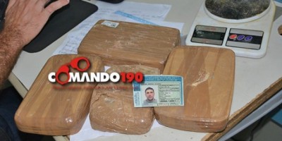 Polícia Militar vai atender ocorrência de “Briga de Família” e acaba encontrando quase 04 Kg de Pasta Base, em Ji-Paraná