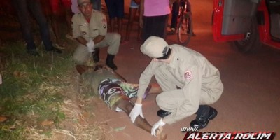 Rolim de Moura -  Caminhonete colide em ciclista no bairro Cidade Alta 