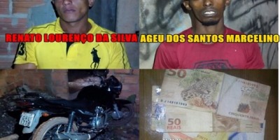 Rolim de Moura - Dois suspeitos são presos em flagrante pela PM, após roubo a duas mulheres