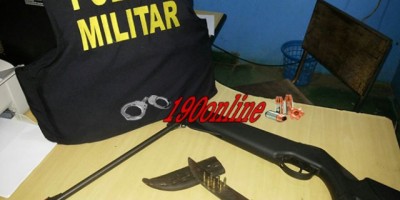 Alta Floresta - Operação 'Brasil Integrado' é deflagrada 01 pessoa foi presa, além de 01 arma de fogo apreendida