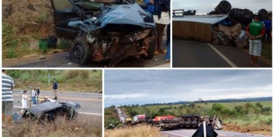 Após colisão, carreta tomba e motorista morre na BR 364 entre Pimenta Bueno e Cacoal