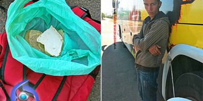 PM prende passageiro de ônibus na BR-429 transportando meio kg de cocaína para Presidente Médici