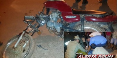 Rolim de Moura - Motociclista fica gravemente ferido ao se chocar contra caminhonete estacionada 