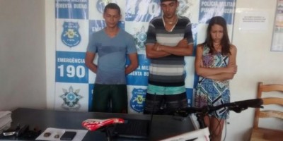 Pimenta Bueno -  PM prende suspeitos de tráfico de entorpecentes