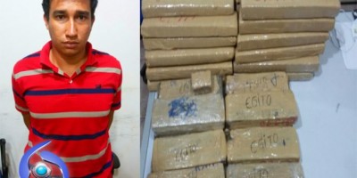 Vilhena - Jovem é preso na BR-364 transportando quase 50 kg de maconha para Ji-Paraná