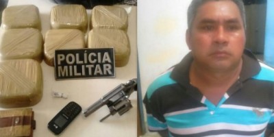 Homem é preso por tráfico de drogas e porte ilegal de arma em Costa Marques
