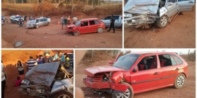 Vítimas ficam feridas após colisão entre veículos na zona rural de Espigão do Oeste