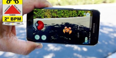 Jogo viral Pokémon Go é lançado no Brasil e o 2º Batalhão de Polícia Militar adverte: