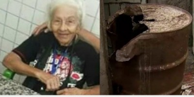 Brasil - Após meses desaparecida, idosa é encontrada morta em tambor dentro de casa