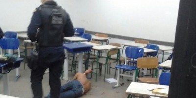 Aluno é baleado com cinco tiros dentro de escola na capital