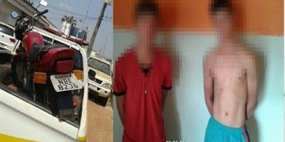 Rolim de Moura – 02 menores são apreendidos pela PM com moto adulterada e um deles com Mandado de Busca e Apreensão em aberto
