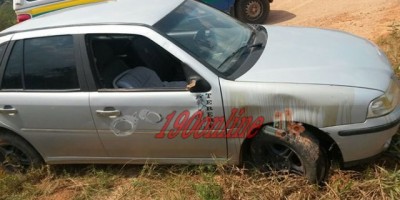 Alta Floresta – Carro com casal e uma criança tomba na saída para Novo Horizonte