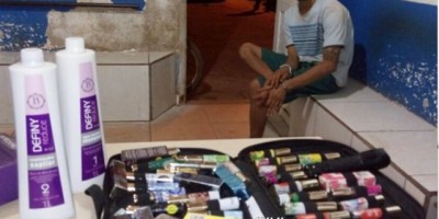 Rolim de Moura - Após arrombar e furtar residência, suspeito é preso em flagrante pela PM