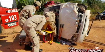 Rolim de Moura -  Policial Militar é vítima de acidente de trânsito na linha 180